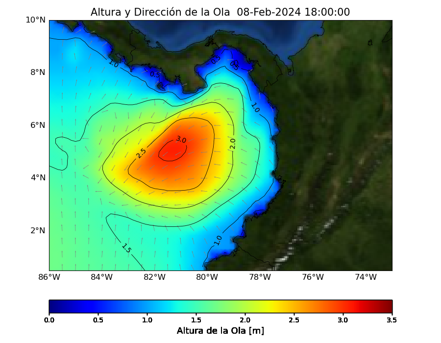 Pronóstico oleaje 08/02/2023 1800R