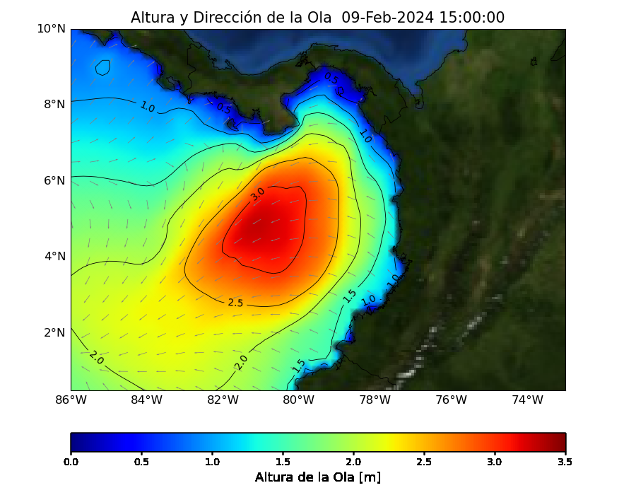 Pronóstico oleaje 09/02/2023 1500R
